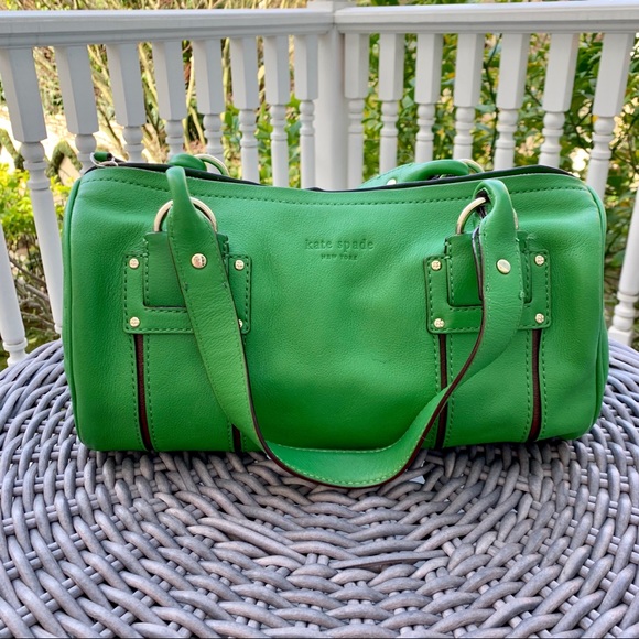 kate spade Handbags - Kate Spade Kelly Green Top Handle Purse